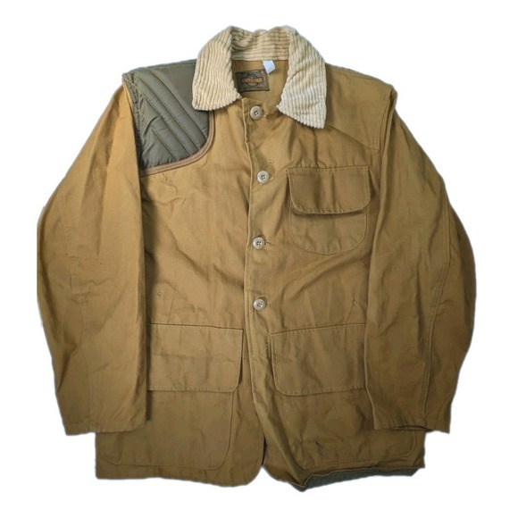 Saftbak Other - Vintage 70s SafTBak Hunting Shooting Jacket Medium Brown Canvas Field Outdoors
